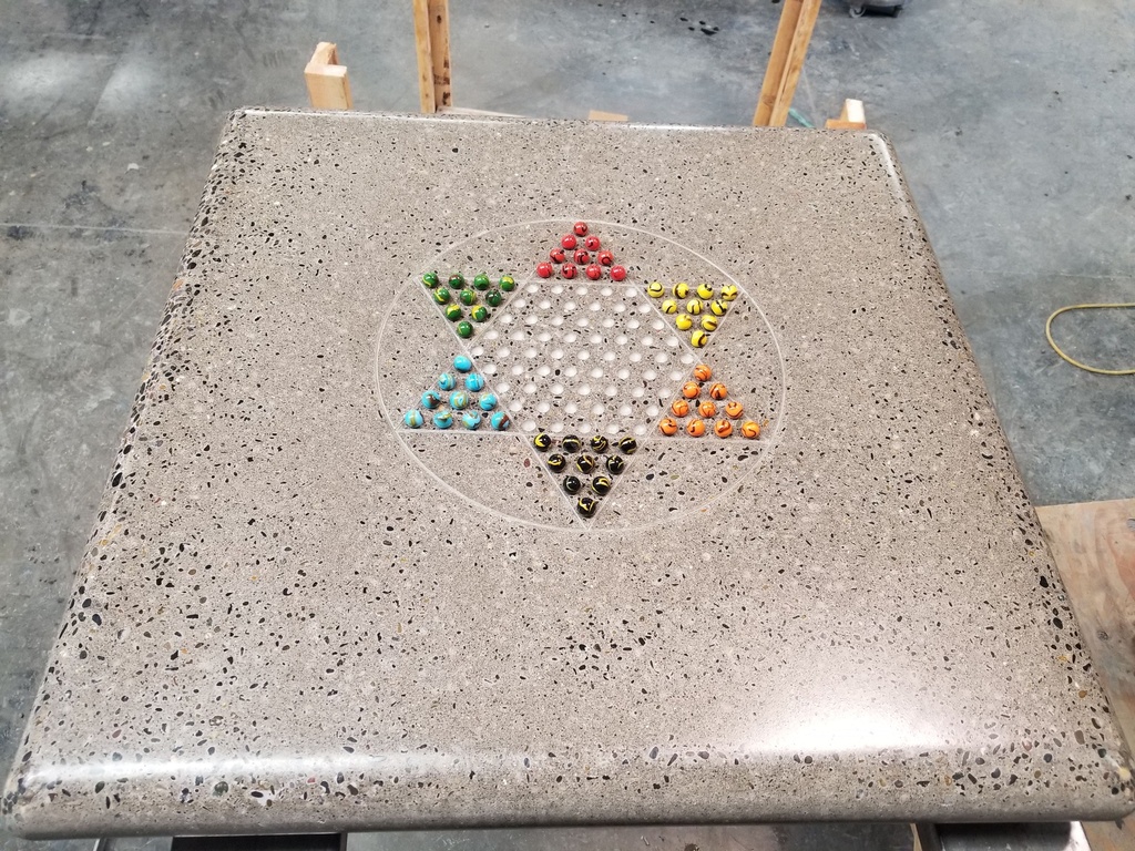 Concrete Chinese Checkers Table
