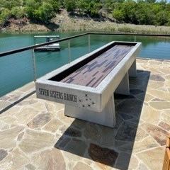 Concrete Shuffleboard Table at Seven Sisters Ranch
