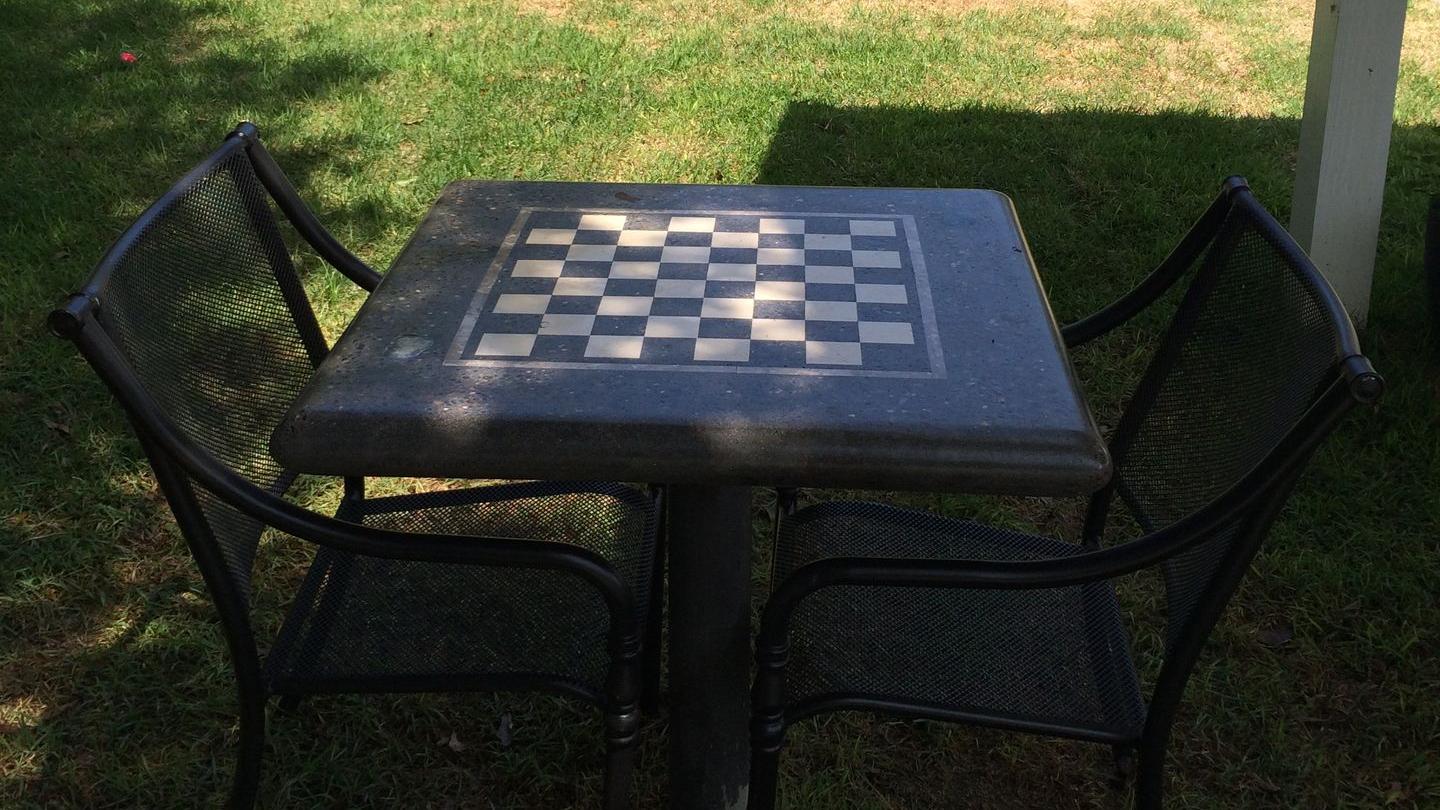 Concrete Chess Table