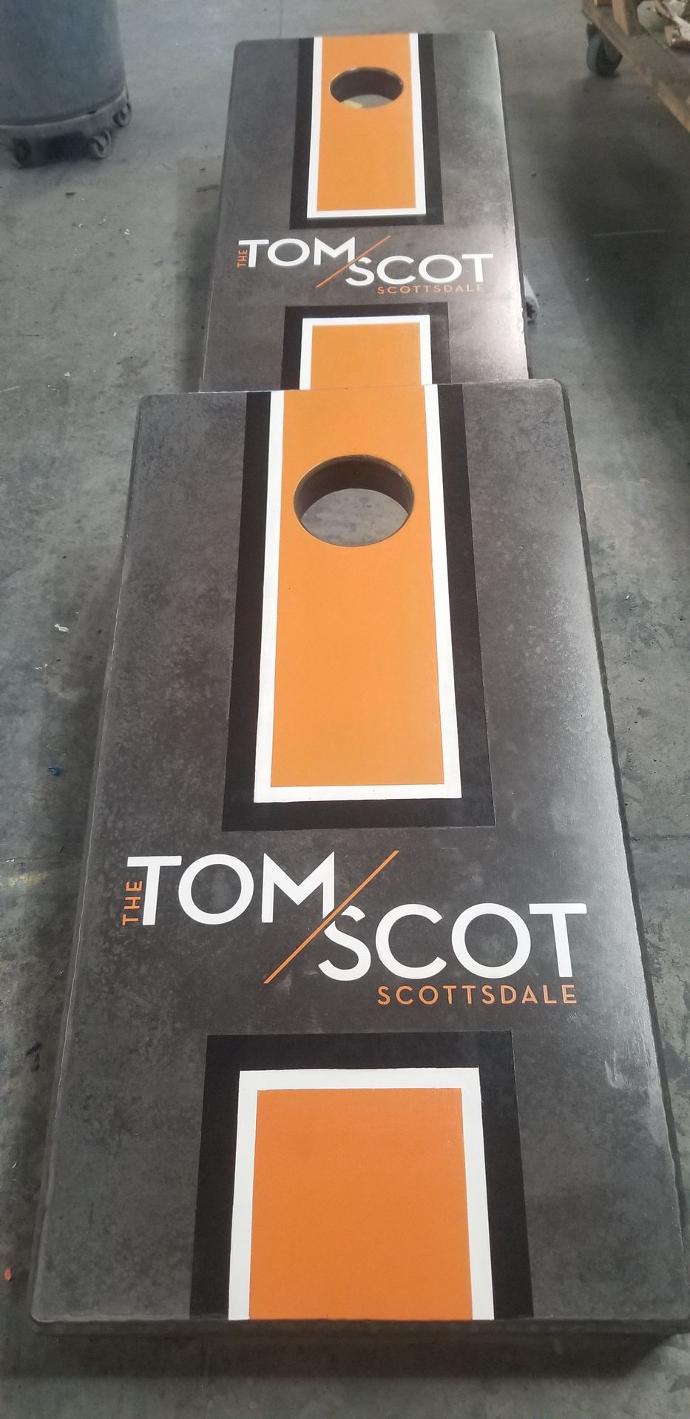 Custom Concrete Cornhole Boards