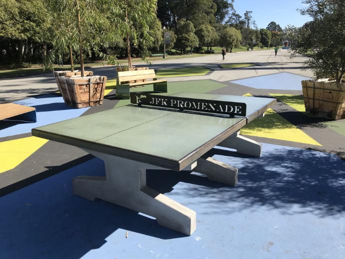 Concrete ping pong table San Fransisco Park