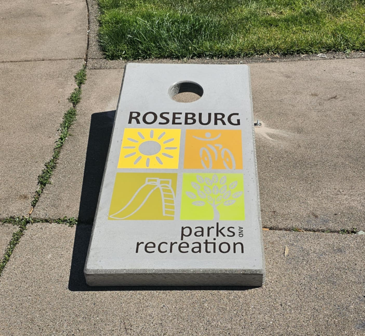 Concrete Cornhole Board