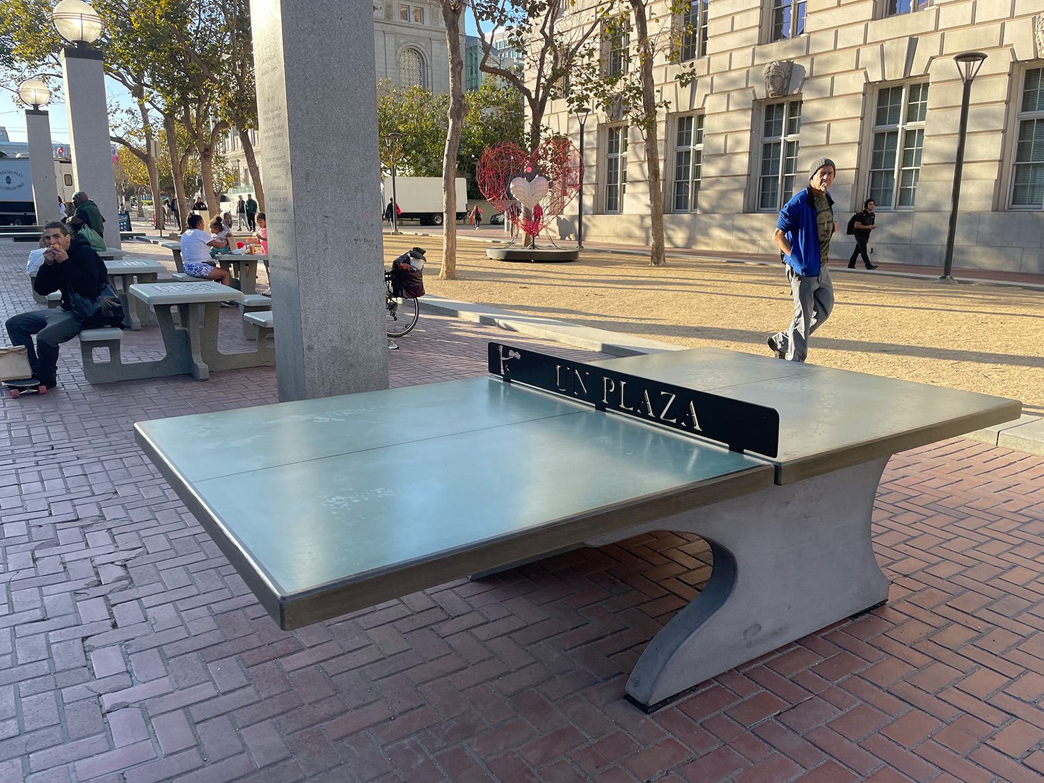 Photo1 Cantilever Ping Pong Table and Cantilever Cornhole Board Package deal photo