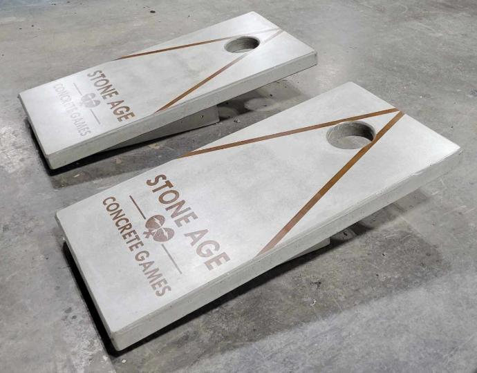 Cantilever Concrete Cornhole Boards