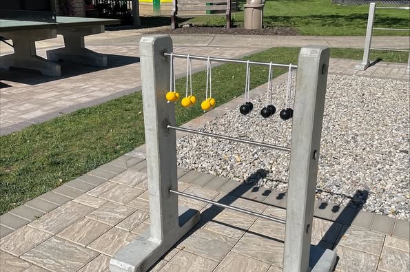 Concrete Ladder Ball at KOA campground