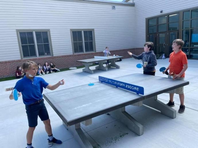 Bridges Prep Academy Concrete Ping Pong Table
