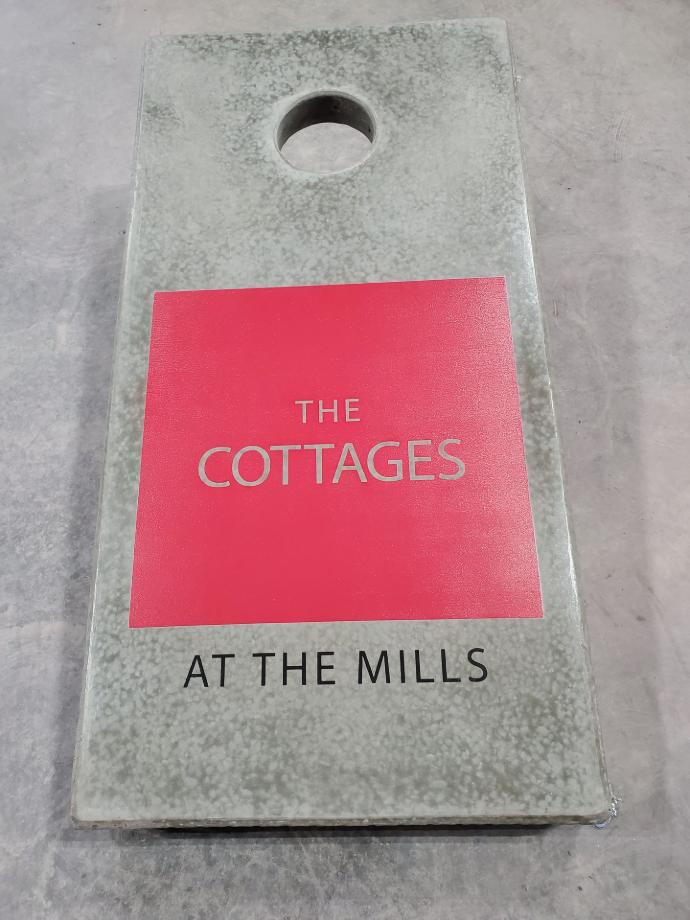 Concrete Cornhole Board Cottages HOA