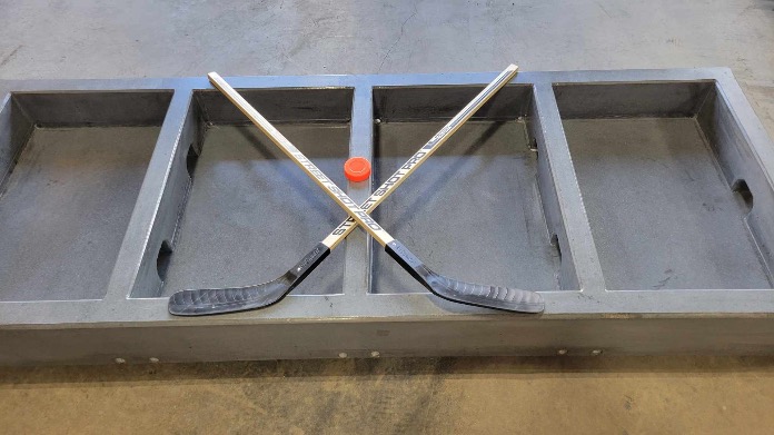 Concrete Box Hockey Table For Parks and Schools