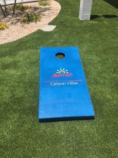 permanent outdoor cornhole boards