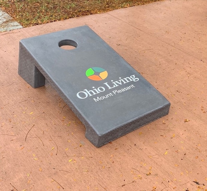 Standard Concrete Cornhole Board in Ohio