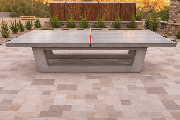 ADA Table Tennis Table in park courtyard in Sherman Oaks California