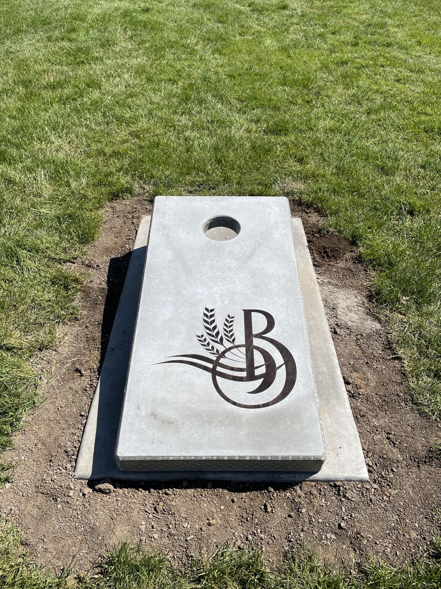 Stone Age concrete game table installation at Banks Oregon outdoor recreation area