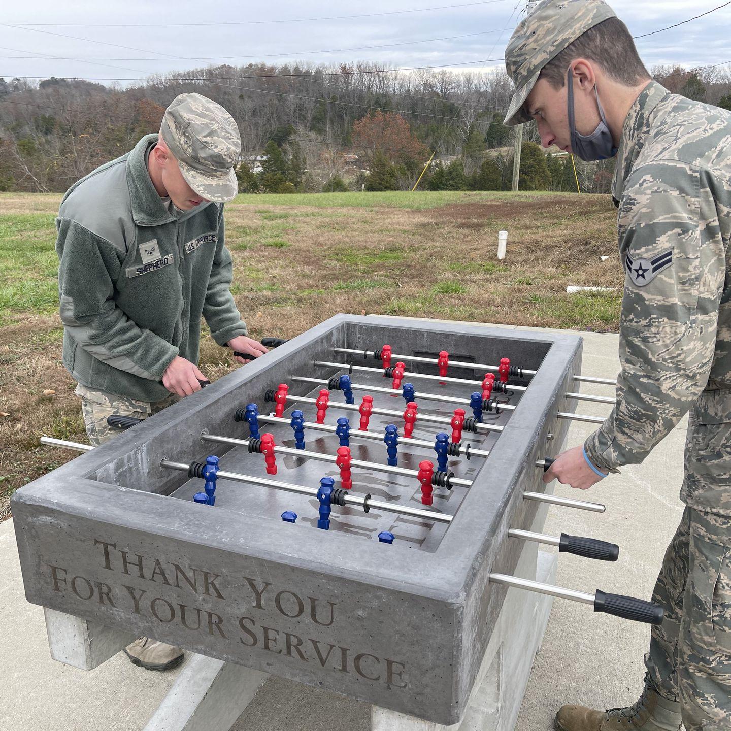 Concrete Foosball Table Active heros project