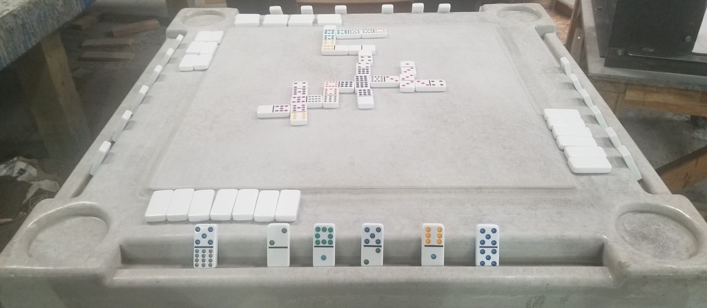 Concrete Domino Table