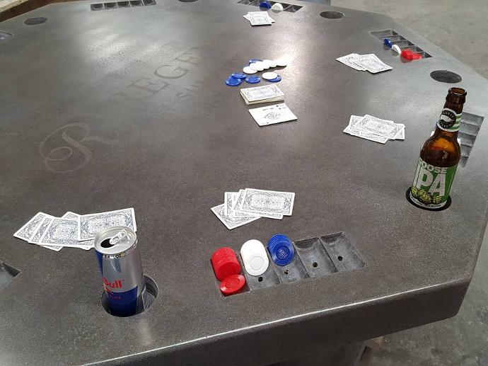 Concrete Poker Table